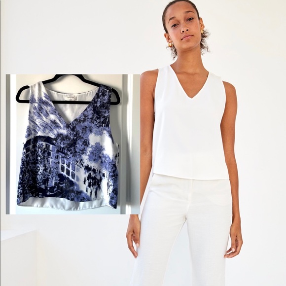 Aritzia Tops - ARITZIA / BABATON / MURPHY BLOUSE PATTERNED TANK